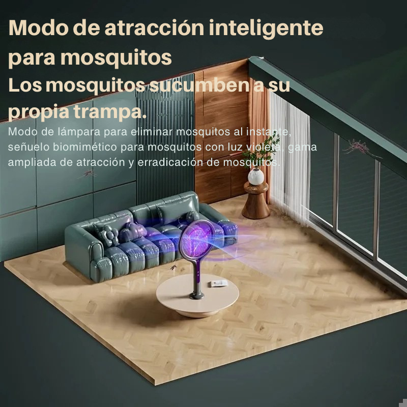 Raqueta Mata-Mosquitos Inteligente-Control total contra los insectos