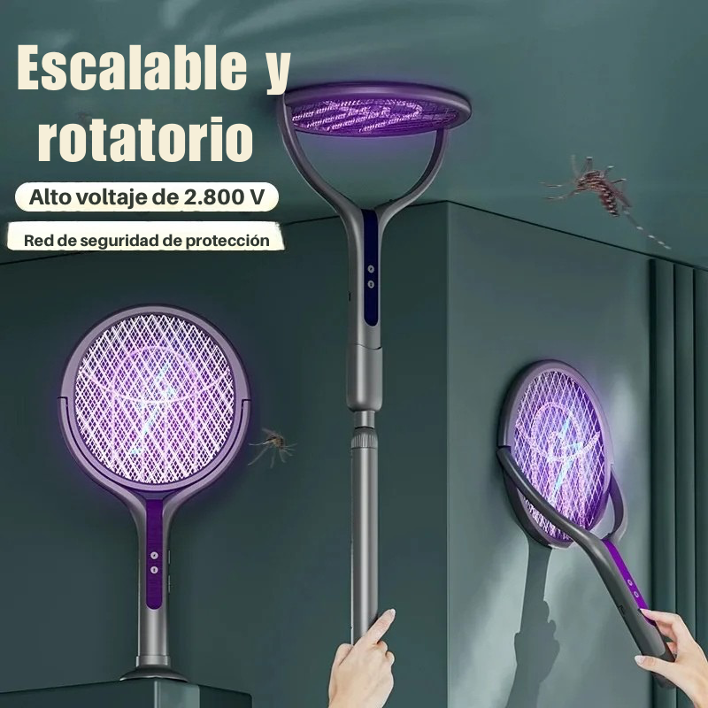 Raqueta Mata-Mosquitos Inteligente-Control total contra los insectos
